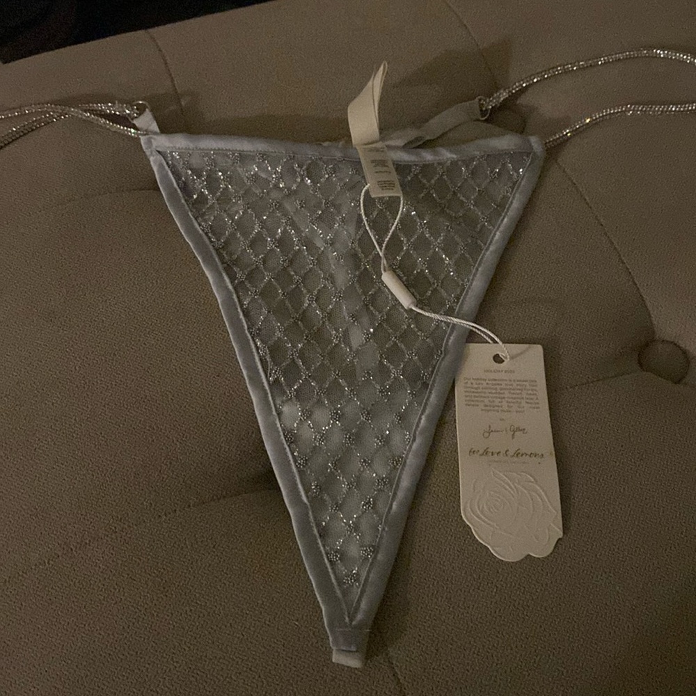 XL Glitter Thong Panty for love & lemons - Picture 1 of 14